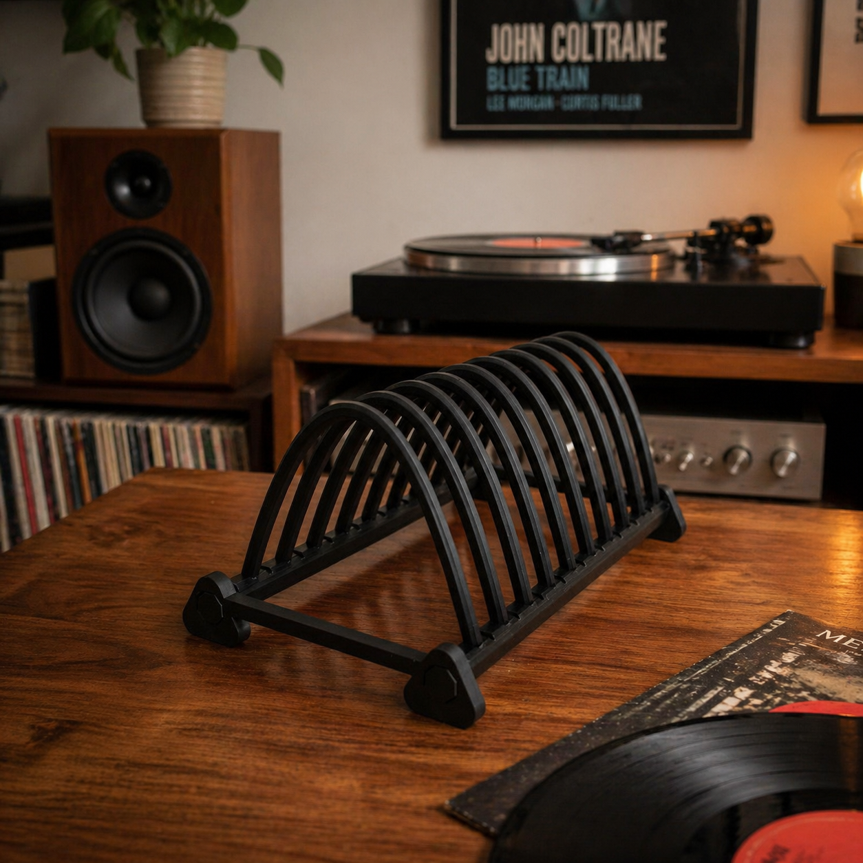 Escorredor para Discos de Vinil Vinil3D em ambiente